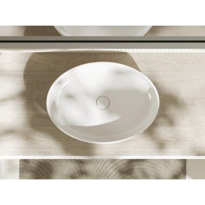 Hansgrohe Xuniva D opzetwaskom - 55x40x13cm - zonder kraangat - wit