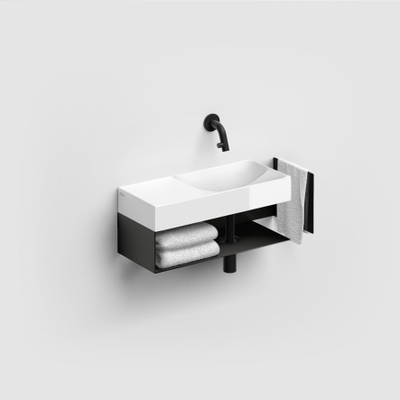 Clou Vale fontein - 45x19x7cm - keramiek - glans wit
