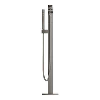 GROHE Eurocube Freestander badkraan m. omstel m. douchehouder m. handdouche en doucheslang 125cm brushed hard graphite