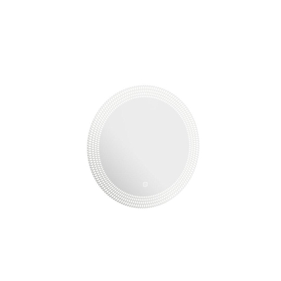Crosswater Canvass Spiegel - 50x50cm - LED - rond - zilver
