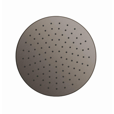 Crosswater Union Douchekop - 25cm - rond - brushed black - chrome (gunmetal)