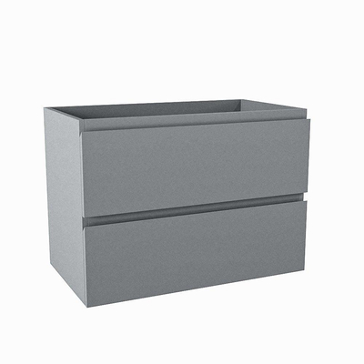 Mondiaz HAY wastafelonderkast - 70x40x50cm - 2 lades - softclose - Plata