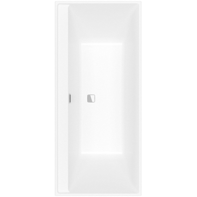 Villeroy & Boch Collaro bad rechthoek - 180x80cm - met badwaste - Stone White (mat wit)