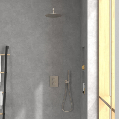 Villeroy & Boch Universal Showers douche principale - 25cm - Rond - Nickel brossé mat (inox)