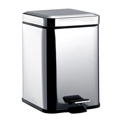 Emco System 2 poubelle carrée acier inoxydable