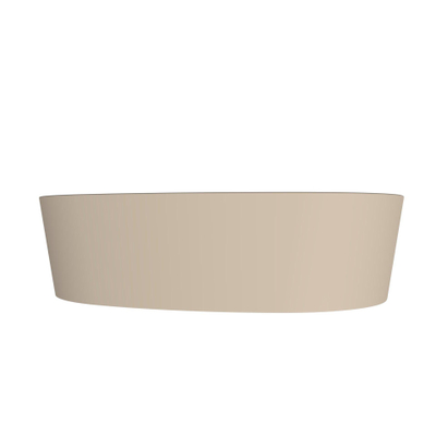Arcqua Rocker waskom - opbouw - organisch links - 50x37cm - mat zand