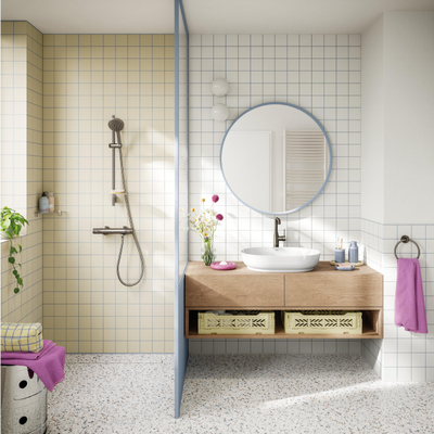 Grohe Precision Feel Douchethermostaatkraan - 150 mm - met koppelingen - hard graphite (antraciet)