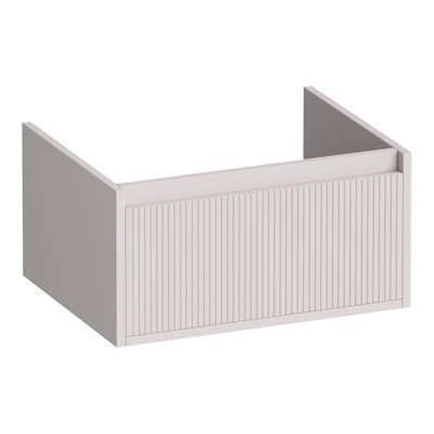 BRAUER Hope Wavy meuble sous-lavabo 60 1 tiroir softclose sans poignée - 1 découpe pour siphon - sable mat