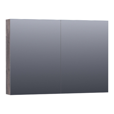 BRAUER Impress Deluxe spiegelkast – 99x70x15 cm – directe LED – Driftwood