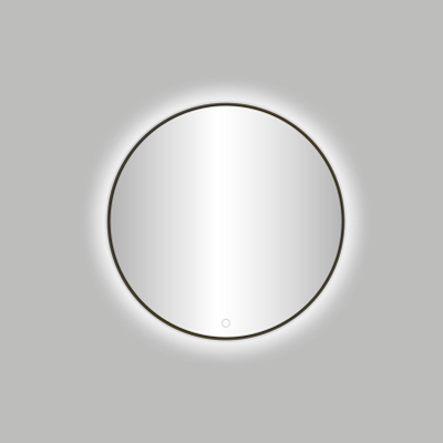 Best Design Moya Venetië miroir rond Gunmetal incl. éclairage LED Ø 60 cm