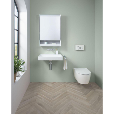 Geberit ONE hangtoilet – TurboFlush – diepte 54 cm – met softclose zitting – mat wit KeraTect