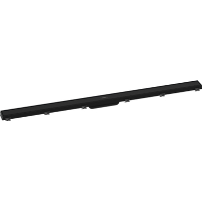 Hansgrohe RainDrain Match Douchegoot - 120cm - hoogte verstelbaar frame - mat zwart