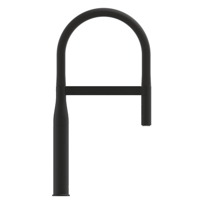 Grohe Essence New 1-gats Keukenkraan - professionele uittrekbare handdouche - 2 straalsoorten - voorsprong 24cm - phantom black (zwart)