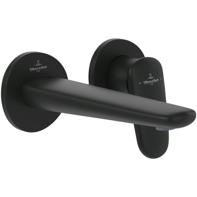 Villeroy & Boch Antao wastafelkraan - inbouw - 2-gats - zonder inbouwdeel - mat zwart