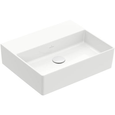 Villeroy & Boch memento 2.0 wastafel - voor handdoekhouders - 50x42cm - zonder overloop - zonder kraangat - White Alpine (glans wit)