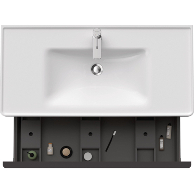 Duravit D-Neo wastafelonderkast 98.4x44x45.2cm 1 lade met softclose Noten (donker) Mat