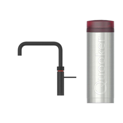 Quooker Fusion Square kokendwaterkraan - draaibare uitloop - PRO3 reservoir - Warm / kokend water - Zwart