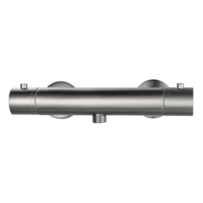 Wiesbaden Rio Mitigeur thermostatique douche acier 15cm brossé