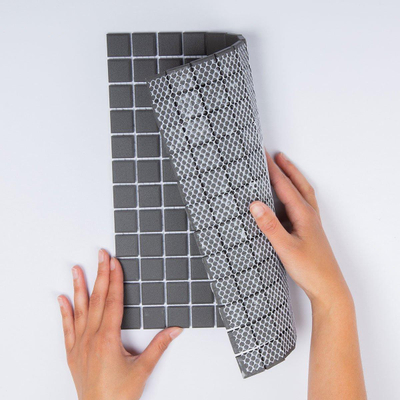 La Mosaic Factory London carreau mosaïque - 30x30cm - carrelage mural et de sol - Carré - Porcelaine Gris Foncé Mat
