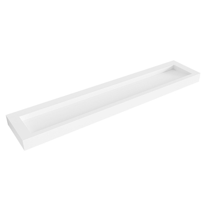 Mondiaz AVON Talc vrijhangende wastafel 230cm midden rand 12cm