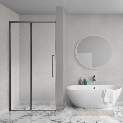 Aqua Vista Lokla Porte de niche - 120x200cm - incl. kit de montage - gunmetal