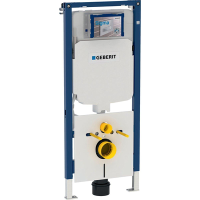 Geberit Renova compact Toiletset - UP720 ruimtewinnend reservoir - rimfree - 8cm diepspoel - duofresh toiletstickhouder - softclose - bedieningsplaat wit