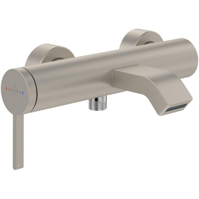 Villeroy & Boch Dawn 1 greeps badkraan - Brushed Nickel (rvs)