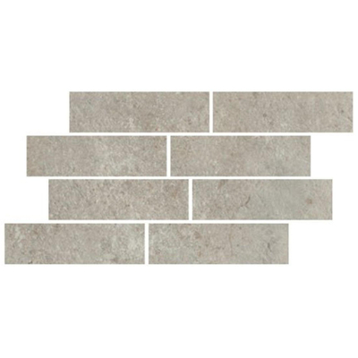 Ceralto Tesselo Soft Décor-listeau - 24x40cm - 10.0mm - rectifié - Argento