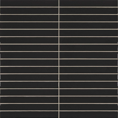 ÉCHANTILLON Terravito Girivo Carreau mural en céramique - 35x35cm - 9.2mm - Noir