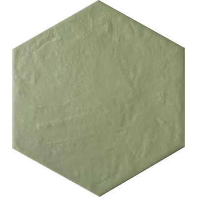 SAMPLE Ceralto Serrano Plank vloer- en wandtegel - 17.5x20cm - hexagon - R10 - mat sage (groen)