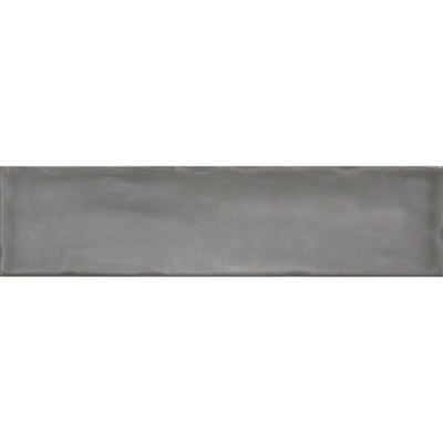 Terravito Corvato wandtegel - 7.5x30cm - 8.5mm - Rechthoek - Overig - glans zwart