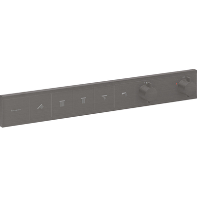 Hansgrohe Rainselect Thermostaat - inbouw - voor 5 functies - brushed zwart chroom