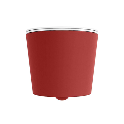 Mondiaz LAVIE WC suspendu – sans bride – 36 x 53 cm – avec abattant softclose – Fire (rouge), abattant Talc (blanc)