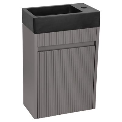 Differnz Hura Lavabo WC - 40x22x9cm - basalte - anthracite