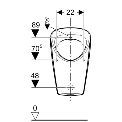 Geberit Urinoir (rigole)