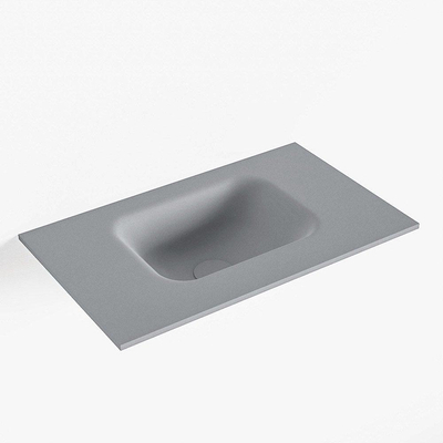 Mondiaz LEX Fontein - 50x30x0.9cm - wasbak midden - zonder kraangaten - voor toiletmeubel - Solid surface - Plata