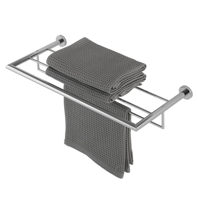 Geesa Nemox Handdoekrek - met planchet - 62.4cm - Handdoekhouder - chroom