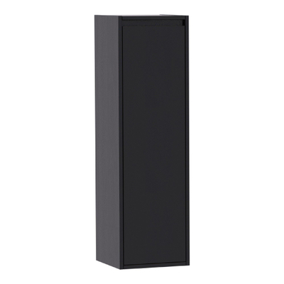 Saniclass Nexxt Badkamerkast - 120x35x35cm - 1 greep - loze linksdraaiende deur - MFC - black wood