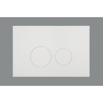 Adema Classico toiletset bestaande uit inbouwreservoir en toiletpot basic toiletzitting en bedieningsplaat - glans wit