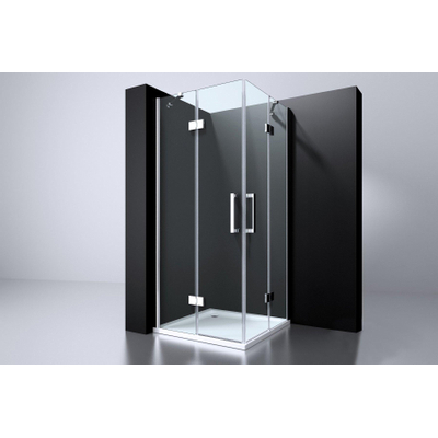 Best Design Erico Cabine de douche carrée accès d'angle 90x90x195cm verre Nano 6mm