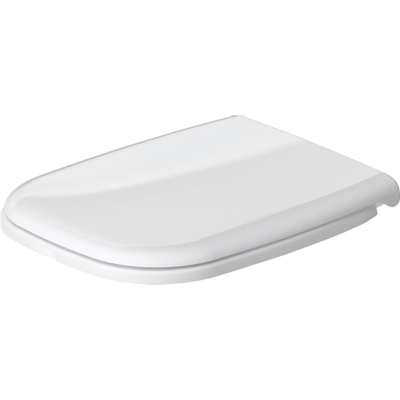 Duravit D-code WC-zitting - 44.3x35.9x5cm - met softclose - kunststof - compact - wit glanzend