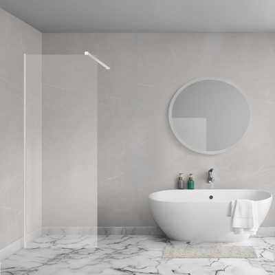 Aqua Vista Triple Penta Douchecabine - 100x100x200 cm - vijfhoek - helder glas - mat zwart