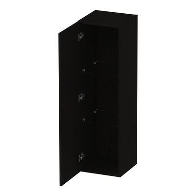 BRAUER Trust Armoire colonne - 120x35x35cm - excl. manette avec 1 porte gauche ou droite ouvrante Timber Black