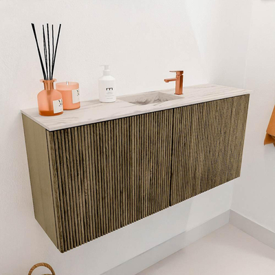 Mondiaz JOYA-DLUX 90cm toiletmeubel - kleur Dusk - Wastafel FAYE positie Midden 1 kraangat kleur Nata.