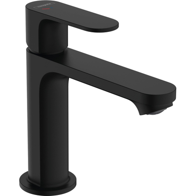 Hansgrohe Rebris s 1 greeps wastafelkraan - 110 - coolstart - met trekwaste - mat zwart