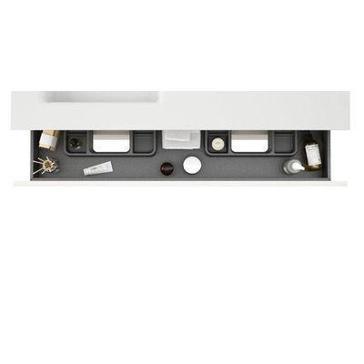 Saniclass Chaci Meuble bas de salle de bains - 120cm - 2 tiroirs - sans poignées - chêne chaud