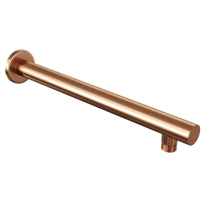 Brauer Copper Edition Ensemble de douche pluie encastrable - pomme de douche 30cm - bouton lisse - douchette stick 1 jet - barre curseur - PVD - cuivre brossé