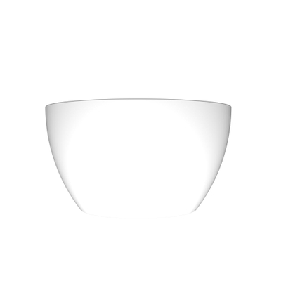 Arcqua Olivia Waskom - 22x22cm - rond - opbouw - mat wit