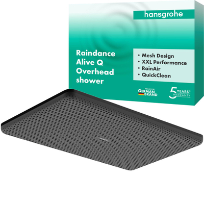 Hansgrohe Raindance alive hoofddouche 210/340 1 jet mat zwart