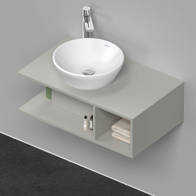 Duravit D-neo Meuble sous vasque 80x48x26cm sans tiroirs Gris béton mat